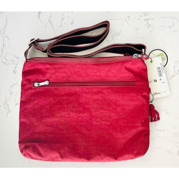 Kipling Alvar Crossbody Bag Purse Flaring Rust Red Monkey Lightweight - Picture 2 of 4
